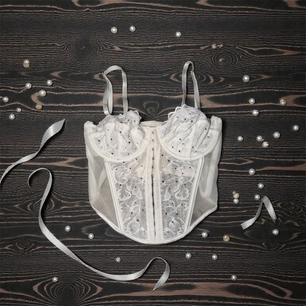 Primark White Lace Bustier